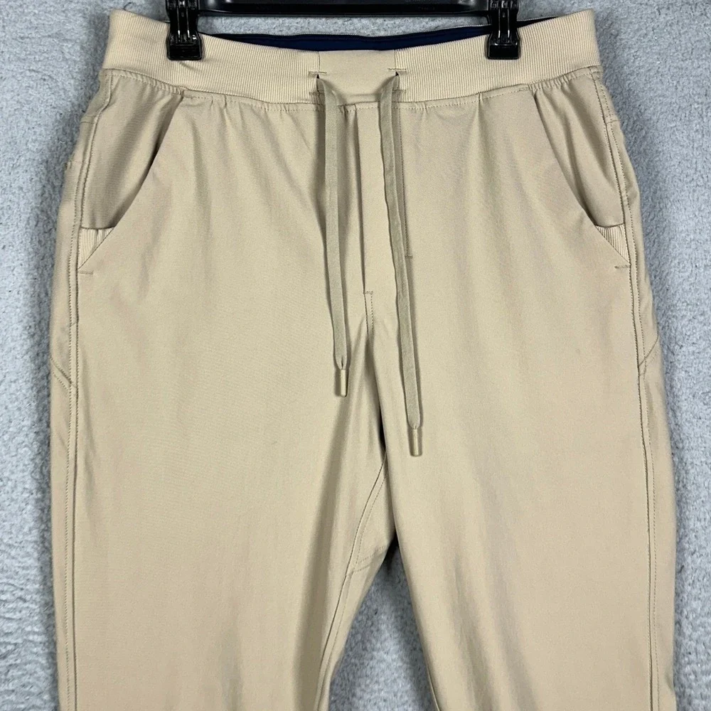 Birddogs Pants Mens Large Tan Athletic Joggers Performance Tapered Drawstring